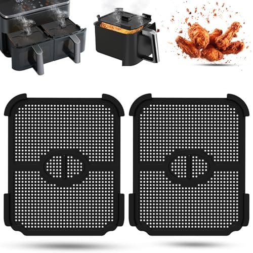 2 Stück Spritzschutz für Spritzschutz für Cosori Airfryer 8,5L, Silikon Spritzschutz für Ninja Heißluftfritteuse Zubehör, Airfryer Zubehör für Cosori CAF-R901-AEU 8,5L (CAF-R901)