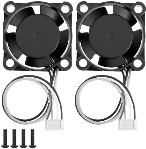 QIMATOP Ventola di Raffreddamento Hotend per Bambu Lab X1/X1C, Confezione da 2 Ventole Silenziose ad Alta Velocità 18000RPM – Accessori di Raffreddamento Hotend per Stampante 3D