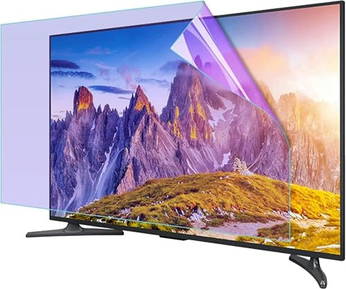 Protection d'écran Anti-lumière Bleue/Anti-Rayures pour téléviseurs LCD, LED, OLED et QLED 4K HDTV - 50 Pouces,