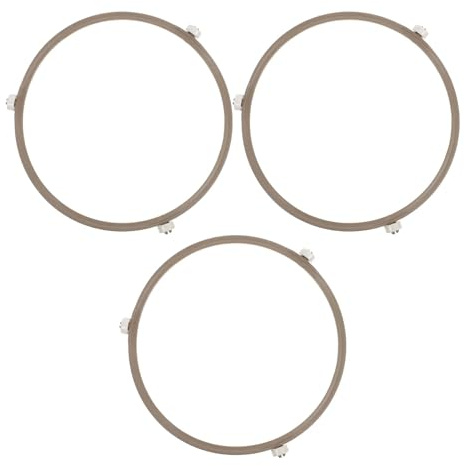 3-teiliger Drehtellerring For Mikrowelle, Hitzebeständig, For Ofenbleche, Kunststoff, Drehbar