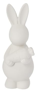 Storefactory Hase Harry 7x5x13 cm weiß matt Keramik Osterdeko minimalistisch Skandi Stil