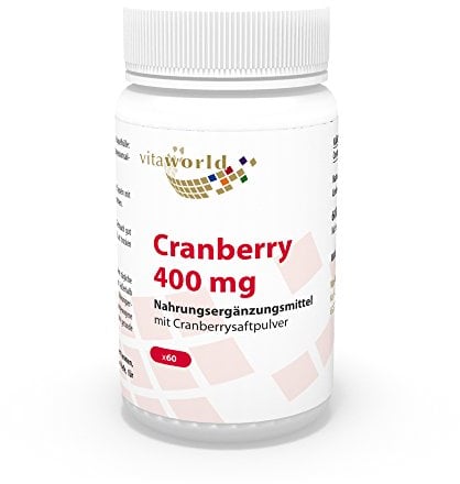 vitaworld Cranberry, 400 mg Cranberry Pulver pro Kapsel, 60 Kapseln