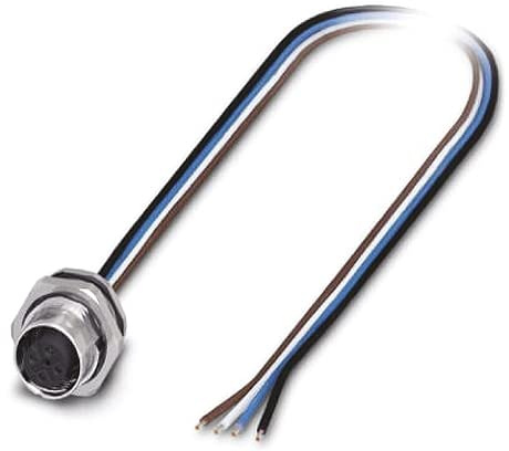 PHOENIX CONTACT SACC-DSI-FS-4CON-PG9/0.5 SCO Wunddurchführung, 4-Polig, M12-SPEEDCON, mit 0.5m TPE-Litze, 4 x 0.34mm² Leiterquerschnitt