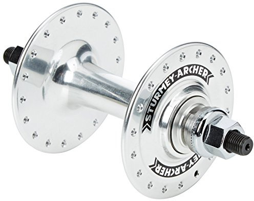 Sturmey Archer Unisex – Erwachsene Vorderradnabe-03440104 Vorderradnabe, Silber, 36 Loch