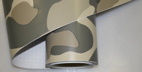 Könighaus (8,08€/m2) US Desert Camo I 700 x 152 cm blasenfrei mit Anleitung (Camouflage Autofolie)