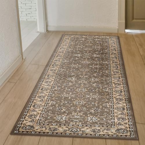 Radici USA Teppich Pisa, 60 x 200 cm, Braun