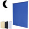 Hossi's Wholsale Nachtdunkel Klemmfix Mini Verdunkelungsrollo ohne Bohren inkl. Klemmträger/Blau 40x100cm (Breite x Höhe)