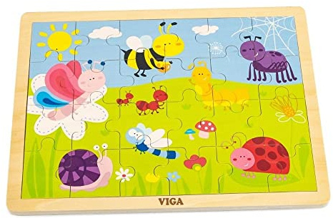 Viga Holzern Insekten Puzzle
