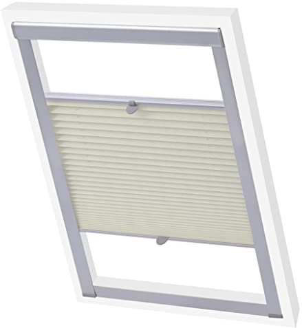 vidaXL Plissee Faltstore Jalousie Rollo Plisseerollo Faltrollo Cremefarben 104
