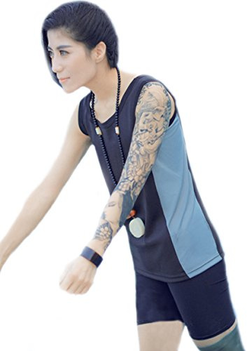 BaronHong Donne Lesbian Tomboy Zip Up Bustina Pettorale Pantaloni Pantaloni di Vest Top