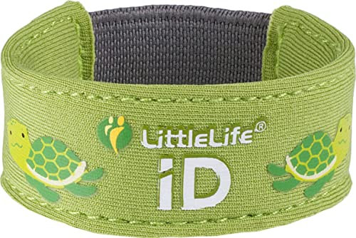 LittleLife Sicherheitsarmband, Kinder iD-Armband mit iD-Karten für Notfallkontakt oder medizinische Informationen, Schildkröte