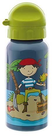 SIGIKID 25012 Trinkflasche Sammy Samoa Mädchen und Jungen Kinder-Flasche empfohlen ab 3 Jahren blau/grün 400ml
