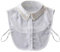 Joyci Faux col en perles et strass pour demi-chemise Dickey, B blanc., Taille Unique