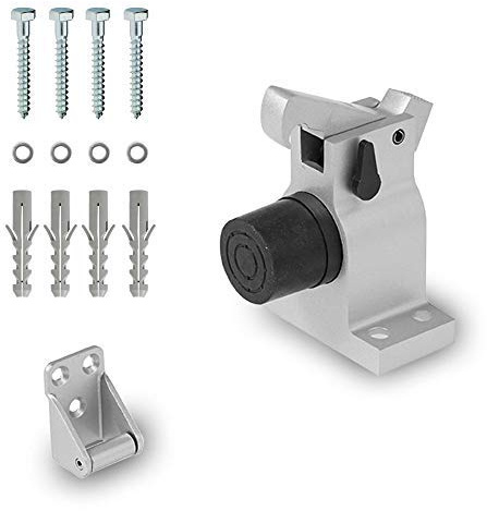SCHÜCO- Türstopper, TürfeststellerFarbe: Naturton/Silberfarbig (C0 (EV1)), Material: Alu- Guss