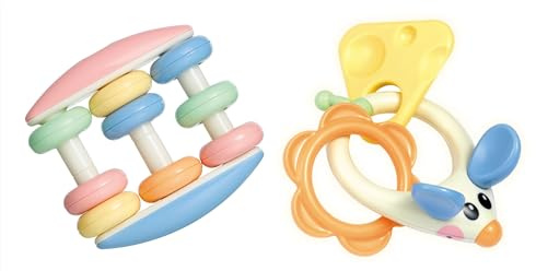 Tolo Rattle Gift Set with Rattle Mouse and Abacus, from 3 Months, in Gift Box, Approx. 13 x 12 x 6.5 cm.