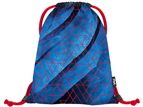 Baagl Turnbeutel für Junge, wasserdichte Schuhbeutel für Kinder, Schule und Kindergarten Sportbeutel, Sportrucksack, Gymsack (Trigo)