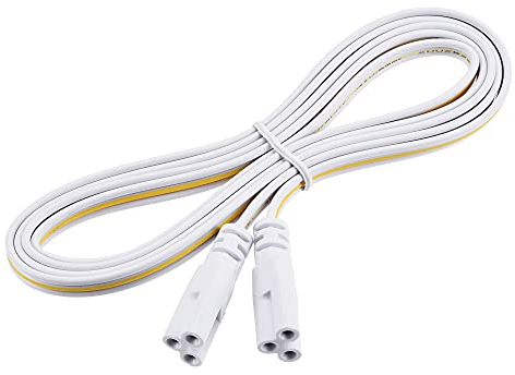 sourcing map Lampen Verbindungskabel für T4 T5 T8 LED Schlauch, 150cm 3 Pin Doppelend Licht Verbindungskabel Verlängerungskabel Packung von 4