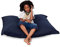 SMOOTHY Original Cotton Junior Indoor XL Sitzsack 250L Riesensitzsack Sitzkissen Sessel aus Baumwolle; Perfekt für Kinder (140 x 110 cm, Indigo-Blau)