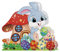 Demiawaking Diamond Painting Hase mit LED Beleuchtung Ostern Deko DIY Diamant Malerei Osterhase Osterdeko (A)
