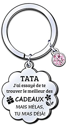 LUODAN Porte-clés Cadeau de fête des mères et d'anniversaire - Cadeaux de Famille et Tata Noël