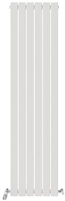 iBathUK Apex Tall Vertical Radiator with Mirror, Single Flat Panel, 1800x450mm, Wall Mounted for Bathroom,Kitchen,Living Room with Radiator Valve - Anthracite