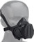 OAREA Taktische Atemschutzmaske halbe Gesichtsgasmaske Austauschbarer Filter for militärische Jagd Airsoft Paintball CS Spielausrüstung (Color : MA-119-BK)