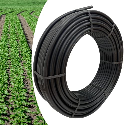 Tubo in Polietilene Ø 32 mm. PN4, Rotolo da 100 mt, Semi-Rigido a Bassa Densità PE-BD, per Irrigazione Campi, Orto e Giardino - Orto Facile