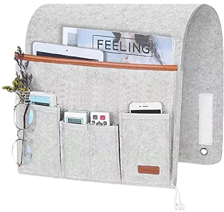 Ruiqas Sofa-Armlehnen-Organizer Zum Aufhängen rutschfest für Couch, Sofa, Stuhl, Nachttisch, Sofa, Aufbewahrungstasche für Tablet, Zeitschriften, Bücher, Fernbedienung