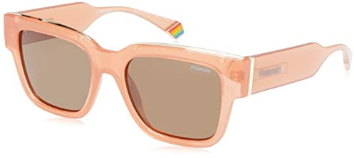 Polaroid Pld 6198/s/x 733/SP PEACH Sunglasses Unisex Polycarbonate, Standard, 52