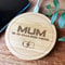 Fingerprint Designs Mum in Charge Personalised Gift Round Wireless Desk Pad Phone Charger