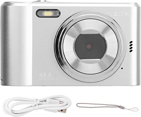 M2 Digital Camera, 2.4in TFT Screen 44MP 16X Digital Zoom 1080P HD Vlogging Camera, Built in Fill Light, Support 128GB Memory Card, 700mah Battery Selfie Anti Shaking Camera