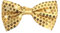 TrendandStylez Pailletten Fliege, gold, 9 x 12cm, verstellbar, für Damen und Herren, Glitzer Accessoire, Fliege für Karneval