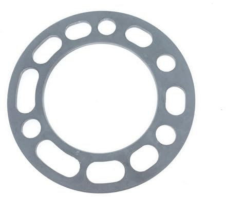 Wambere 4 Stück Autos Rad Spurverbreiterungen Unterlegscheiben Platte Rad Spurverbreiterungen Distanzscheiben Platte Legierung Aluminium Verbreiterte Spurverbreiterung Universal 6 Löcher,6mm