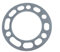 Wambere 4 Stück Autos Rad Spurverbreiterungen Unterlegscheiben Platte Rad Spurverbreiterungen Distanzscheiben Platte Legierung Aluminium Verbreiterte Spurverbreiterung Universal 6 Löcher,6mm