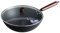 OUZBEM Chinesischer Eisentopf, handgeschmiedeter Wok aus Gusseisen, ohne Beschichtung, antihaftbeschichteter Topf, Bratpfannen, geeignet für Induktionsherde/Gasherde/Holzöfen, 34 cm (32 cm) Vision