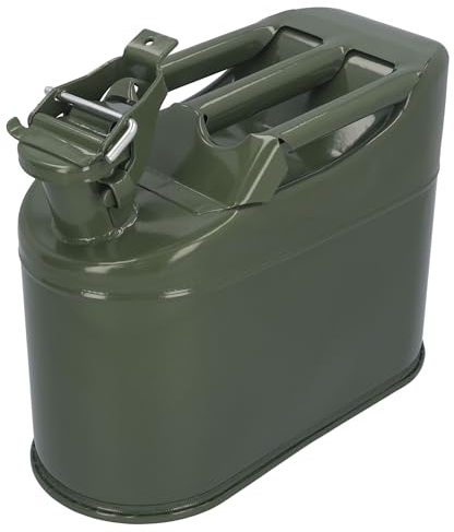 Kraftstoffkanister Metall 5L 10L 20L Benzinkanister Dieselkanister Heizöl mit Dichtung (5 Liter)