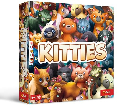 Trefl Kitties - Verrücktes Brettspiel Für die Ganze Familie, Katzen