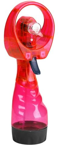 Fenteer Ventilador de nebulización de Agua de Mano de Lujo, Ventilador Personal, Ventilador de nebulización portátil, Ventilador de pulverización Mister para, Rojo