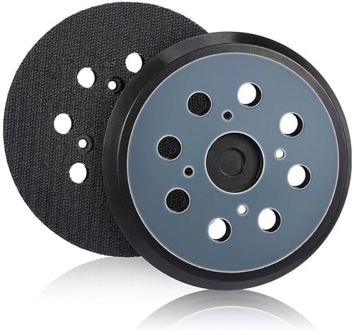 2 x Sanding Discs 125 mm Velcro, Sanding Disc Random Orbital Sander as Replacement Part Support Plate Velcro Pad for Makita BO5031, M9204, BO5021, BO5041743081-8 for DeWalt 151281-08 DW4388r, 8-Hole