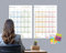weekview Wandkalender Colour 2026, DIN A1 (2xA2h), abwischbar - Großer Jahreskalender für perfekte Organisation