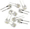 10 x 8 mm Inline-LED-Lampe, Strohhhut, Diode, weiß/rot/blau, Industriequalität (grün)
