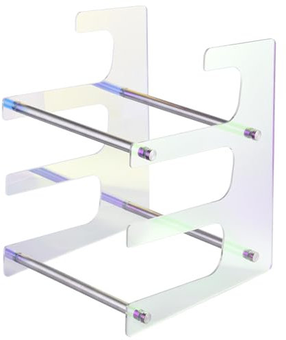 Acrylic Keyboard Display Color Finish 3 Tier Space Saving
