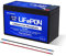 ECO-WORTHY 12V 8AH LiFePO4 Battery,4000+ Cycles Lithium Deep Cycle Battery with 8A BMS,for Solar,Fish Finder,Power Wheels,Lighting,Alarm System