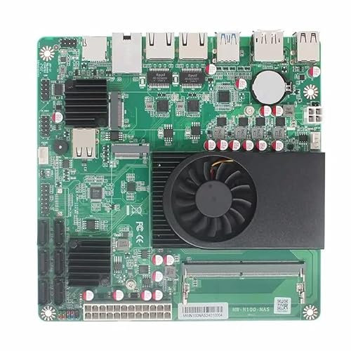 HKUXZR 1 * 10G 2*i226-V 2.5G 3LAN Intel N305 NAS Motherboard 6-Bay 6*SATA3.0 2*M.2 NVMe 1*DDR5 Soft Router ITX Mainboard