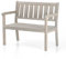 Amata UNGURS Doppelbank Modernes Design - Wetterfeste Holzbank für Draußen, Terrasse, Hinterhof und Garten Feuerstellen - Ergonomischer und Langlebiger Stuhl, Zeitloses Design (Grau)