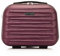 WITTCHEN Skyspeed Line Kosmetikkoffer Reisegepäck ABS Hartschalenkoffer Kulturbeutel Kosmetiketui Kosmetiktasche Damen Schultergurt Elastischer Koffergurt Maroon