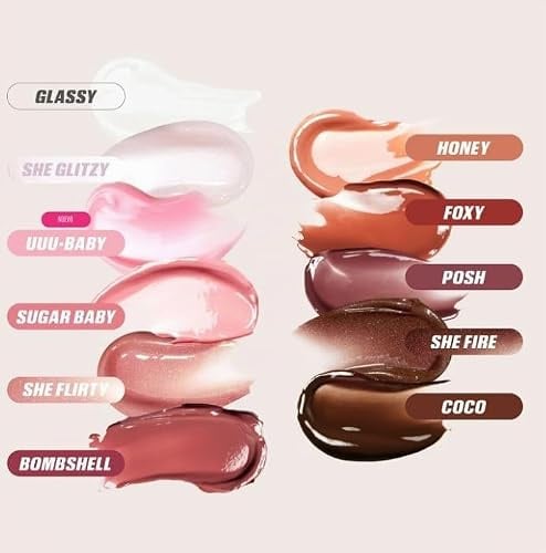 HUDA BEAUTY ORIGINAL | FAUX FILLER - Hochglänzender Gloss | Lippenstift mit veganem Kollagen | 3,9 ml | von BELLA | (POSH, 3,9 ml (1er Packung))