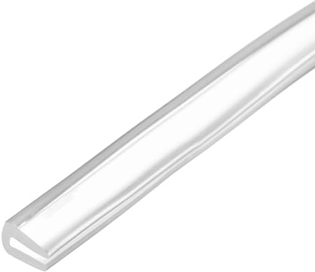 PATIKIL Bande D'étanchéité En Caoutchouc, Protection De Bordure En U Souple Imperméable Protège-Bord Insonorisant Pour Tôle, Adapté Pour 1/64(1mm), Longueur 9.84 Pieds, Transparent