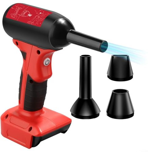 Turbo Jet Blower Cordless Portable Handheld Turbo Blowers Powerful Leaf Blower Compatible With For Dewalt 20V Battery, Automatic Shutdown Mechanism And Impressive Airflow Performance(d)
