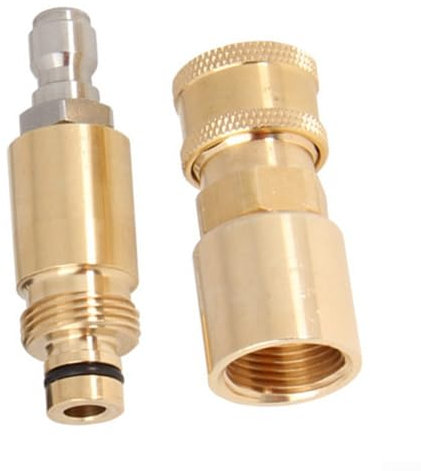 Quick Connect Hose Connector for Karcher High Pressure Washers Copper Construction for Effortless Setup and Efficient Cleaning